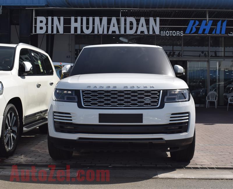 RANGE ROVER VOGUE SUPERCHARGED- 2019- WHITE- 9 000 KM- GCC SPECS