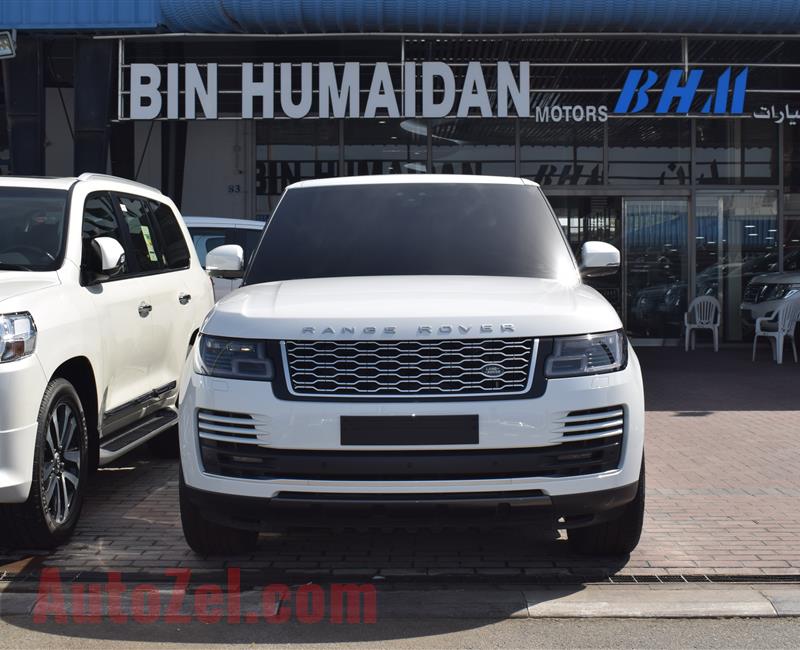 RANGE ROVER VOGUE SUPERCHARGED- 2019- WHITE- 9 000 KM- GCC SPECS