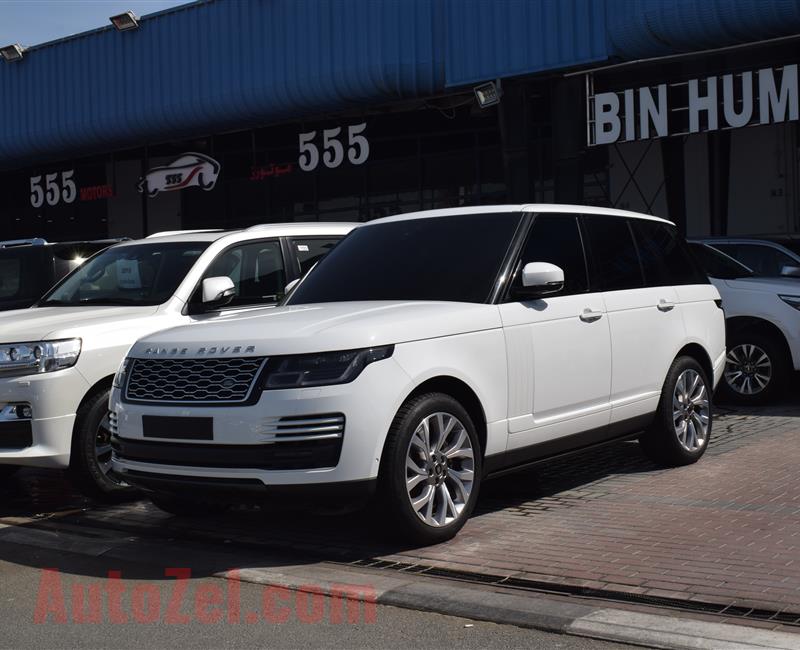 RANGE ROVER VOGUE SUPERCHARGED- 2019- WHITE- 9 000 KM- GCC SPECS