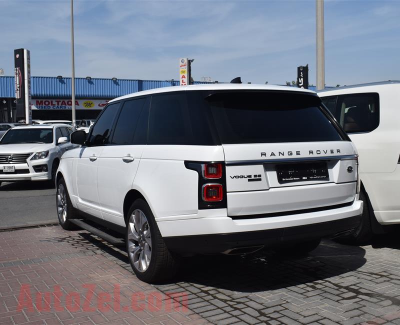 RANGE ROVER VOGUE SUPERCHARGED- 2019- WHITE- 9 000 KM- GCC SPECS