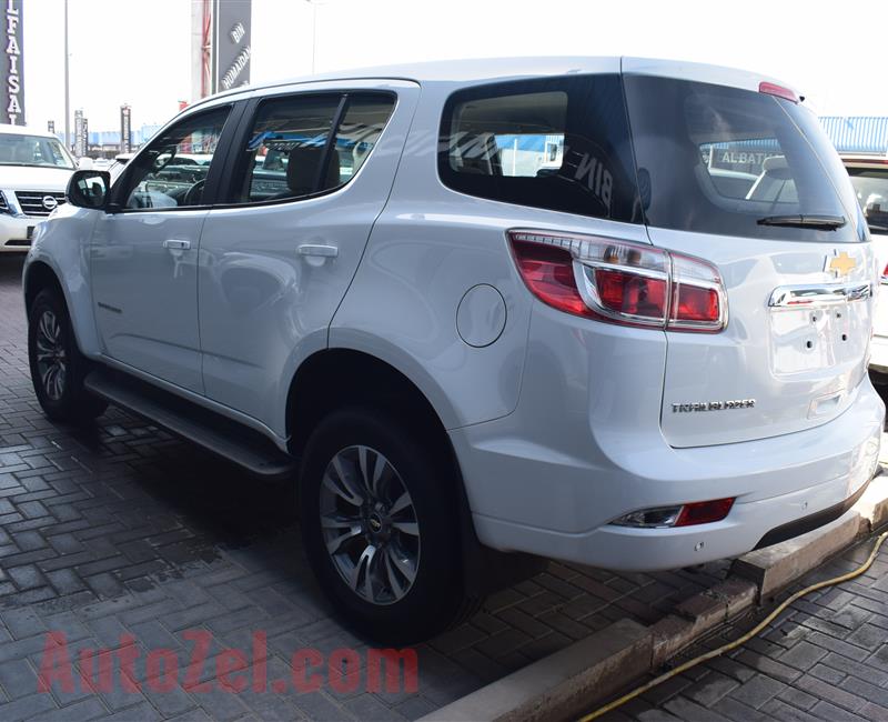 CHEVROLET TRAILBLAZER LT- 2018- WHITE- 15 000 KM- GCC SPECS