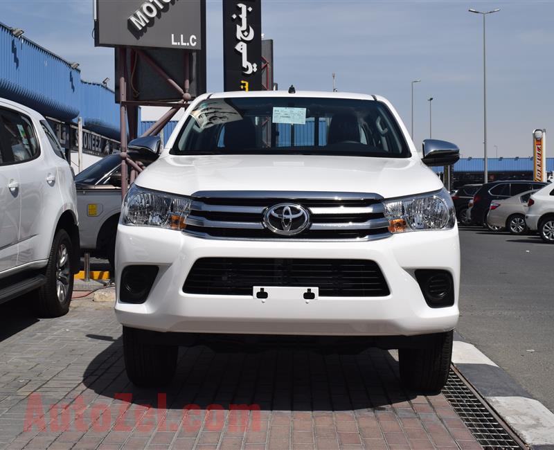 BRAND NEW TOYOTA HILUX- 2020- WHITE- 6 CYLINDER- GCC SPECS