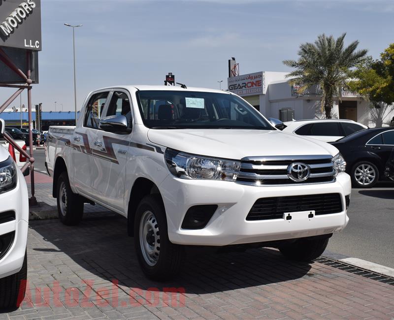 BRAND NEW TOYOTA HILUX- 2020- WHITE- 6 CYLINDER- GCC SPECS