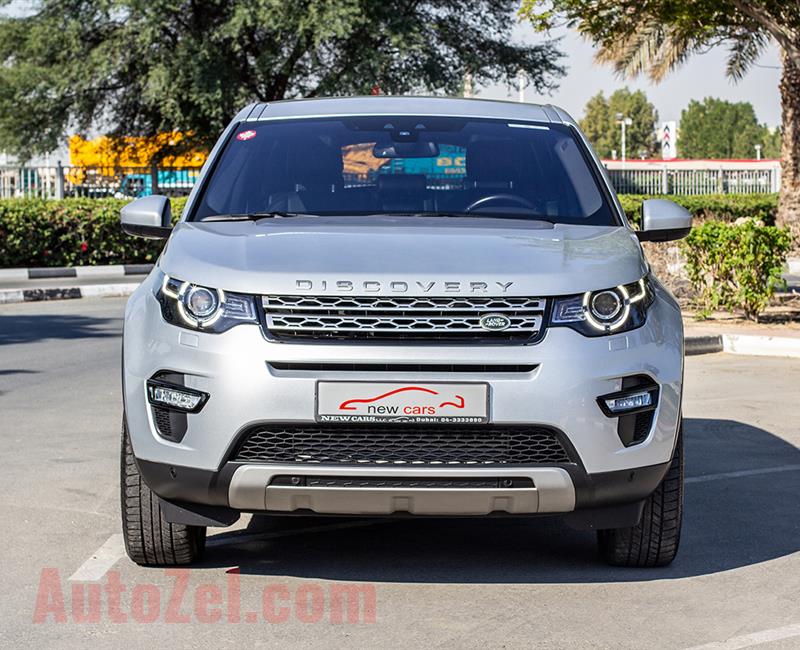 LAND ROVER DISCOVERY SPORT- 2016- GCC SPECS- 1835 AED/MONTHLY- AL TAYER WARRANTY TIL 06-2021