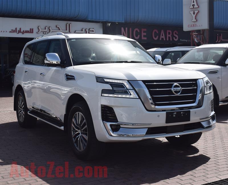 BRAND NEW NISSAN PATROL PLATINUM LE V8- 2020- WHITE- GCC SPECS