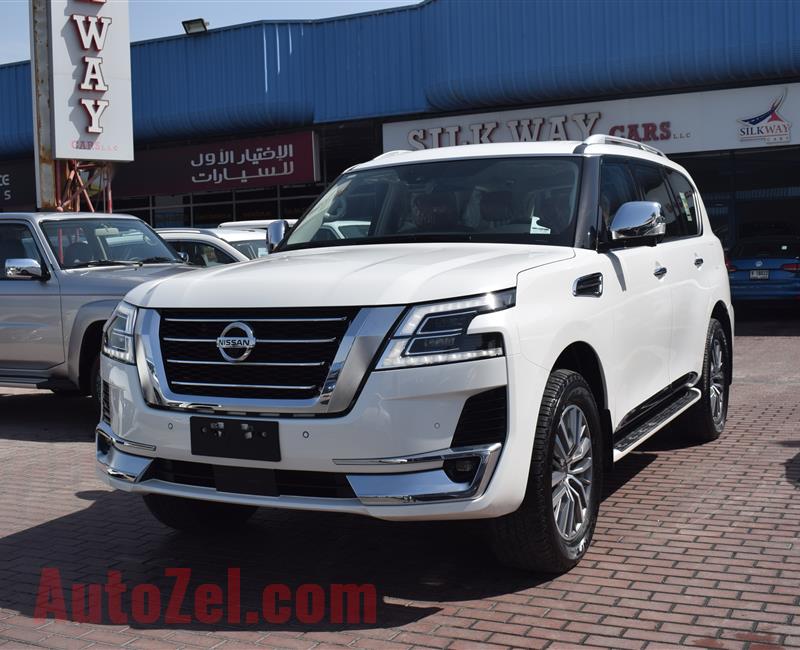 BRAND NEW NISSAN PATROL PLATINUM LE V8- 2020- WHITE- GCC SPECS