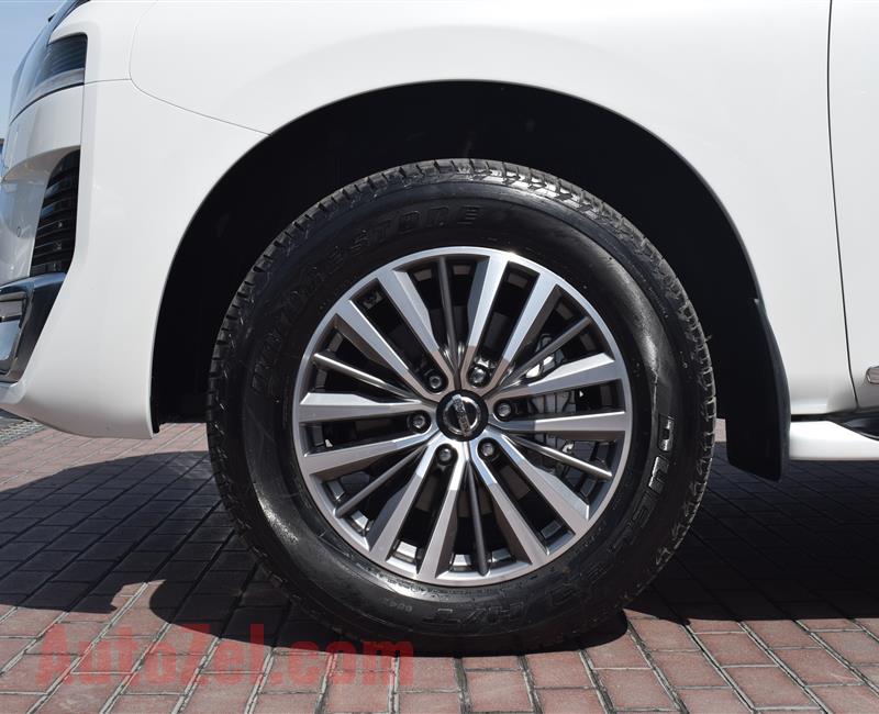 BRAND NEW NISSAN PATROL PLATINUM LE V8- 2020- WHITE- GCC SPECS