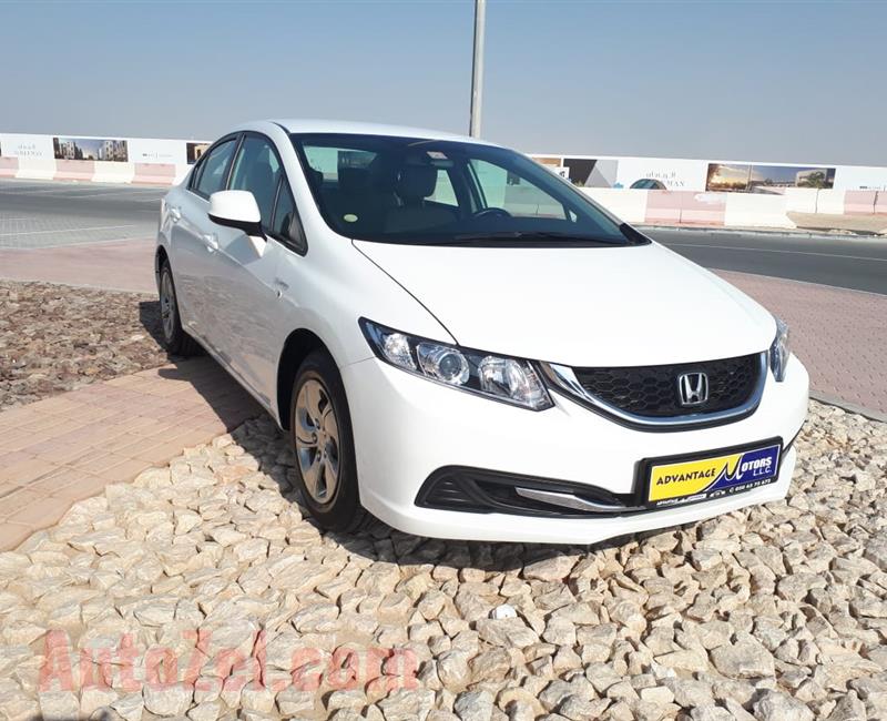 HONDA CIVIC 1.8 2015 WHITE GCC 