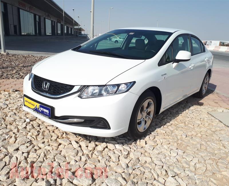 HONDA CIVIC 1.8 2015 WHITE GCC 