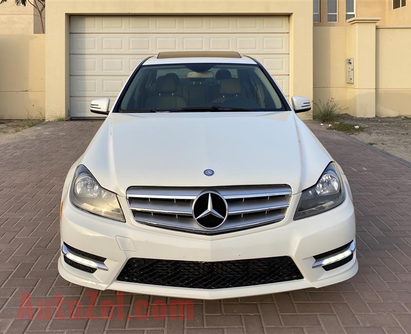 @1280 Dhs Monthly Mercedes C250 2012 White brand new condition