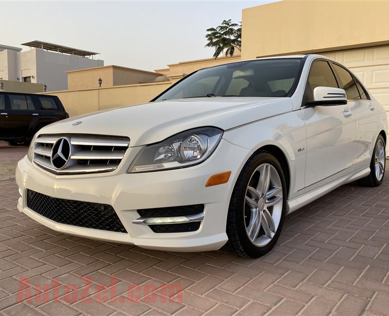 @1280 Dhs Monthly Mercedes C250 2012 White brand new condition