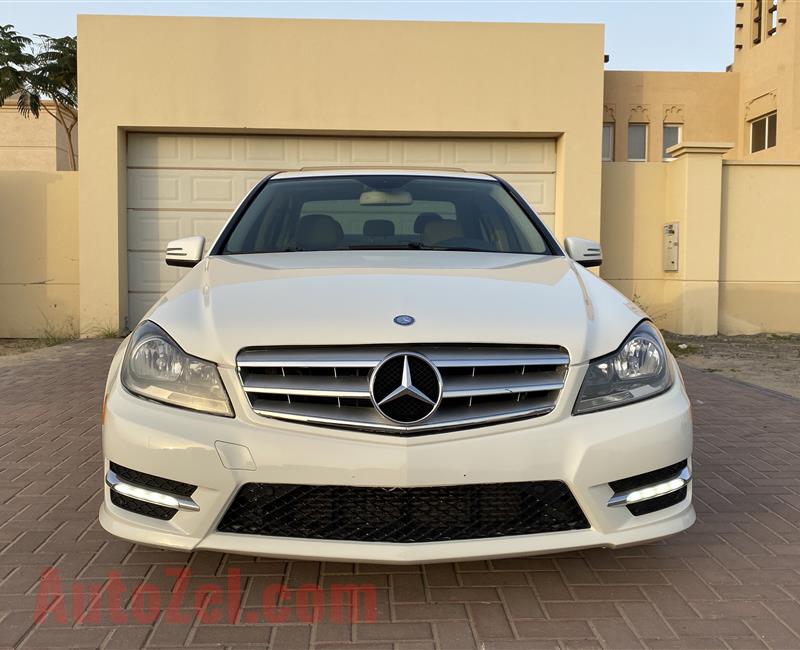 @1280 Dhs Monthly Mercedes C250 2012 White brand new condition