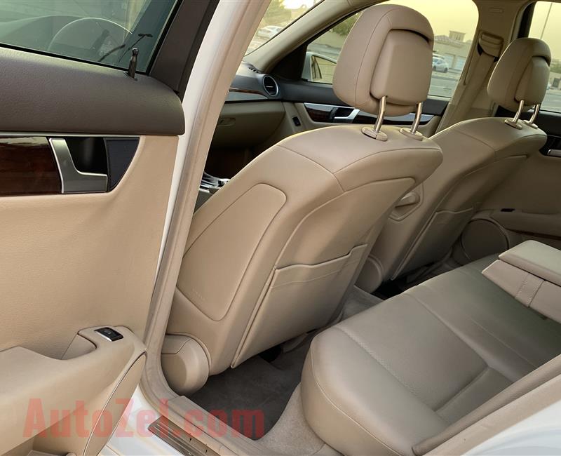 @1280 Dhs Monthly Mercedes C250 2012 White brand new condition