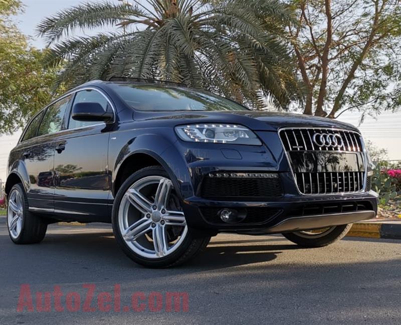 AUDI Q7 S-LINE QUATTRO- GREAT CONDITION- WARRANTY UNDER AGENCY UNTIL MAY 2021