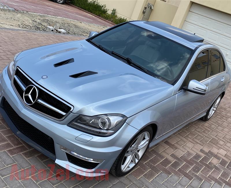 @864 Dhs Monthly Mercedes Benz C 250 2013 Light Blue 