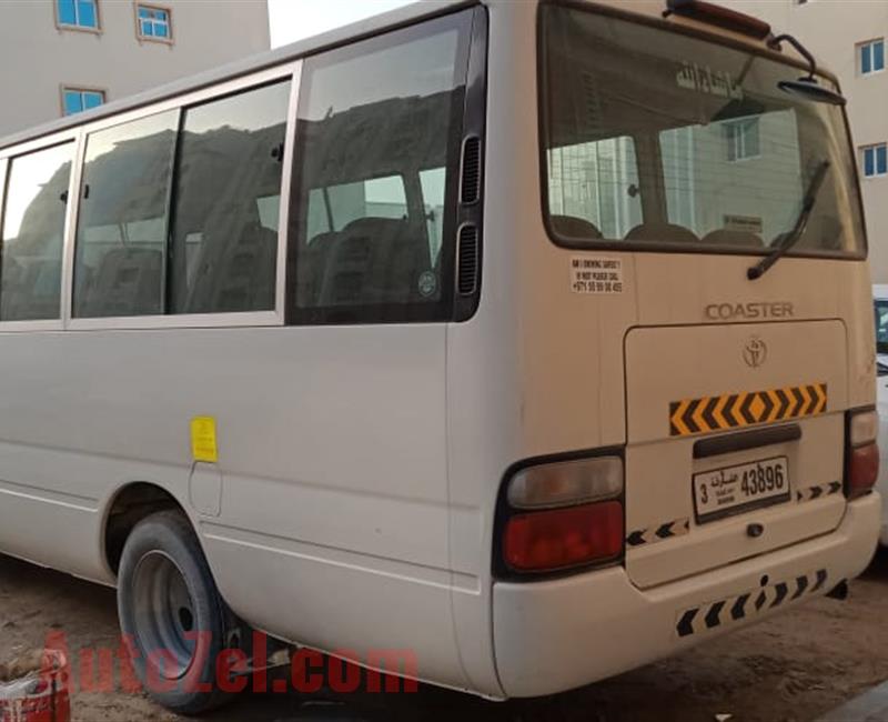 Toyota coaster bus.