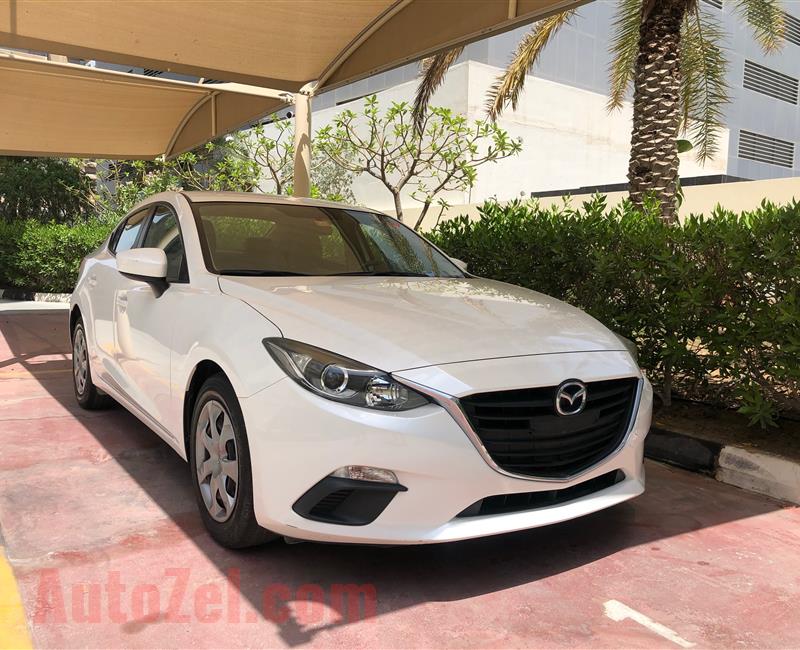 Mazda 3,2016 ,white color ,23302 km only