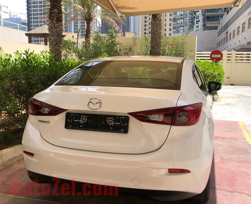 Mazda 3,2016 ,white color ,23302 km only