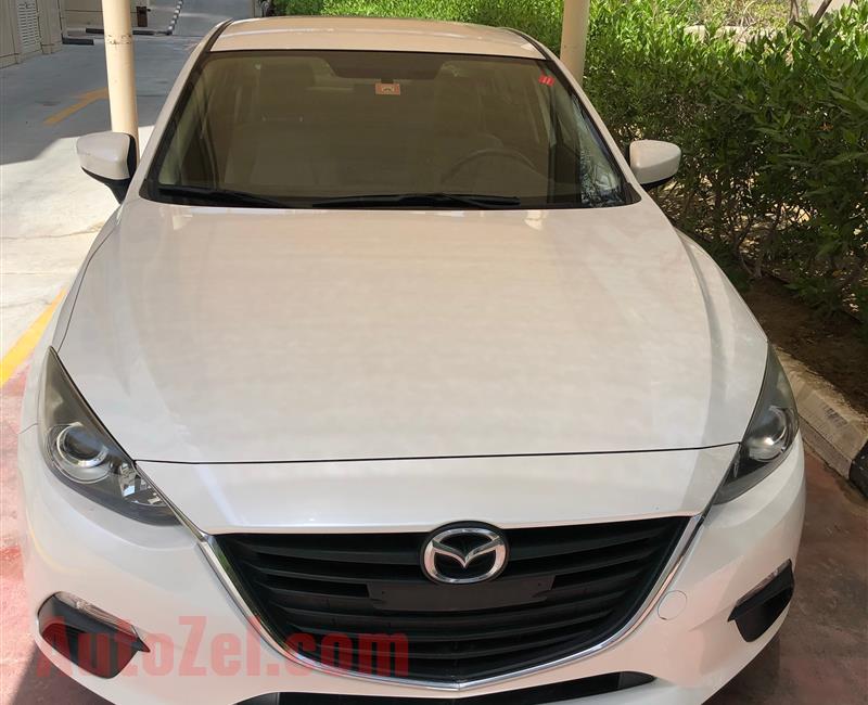 Mazda 3,2016 ,white color ,23302 km only