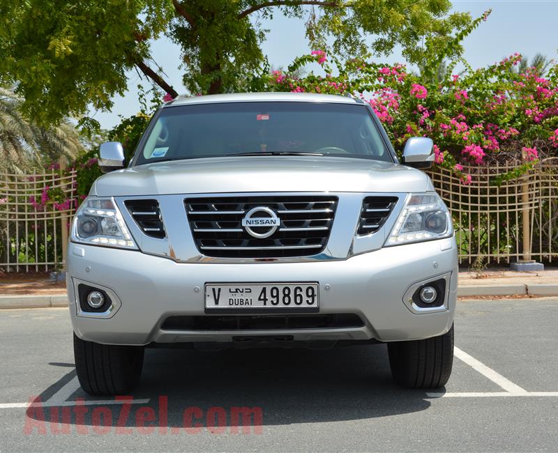 نيسان باترول 2016 بلاتينيوم LE ماكينة كبيرة خليجي  Agency Well Maintained Nissan Patrol 2016 LE Platinum 400 HP 5.7L V8 – Big Engine done 61,000km in perfect condition, Low Mileage, never been off road