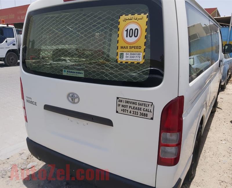 Hiace 2014 half van half passenger