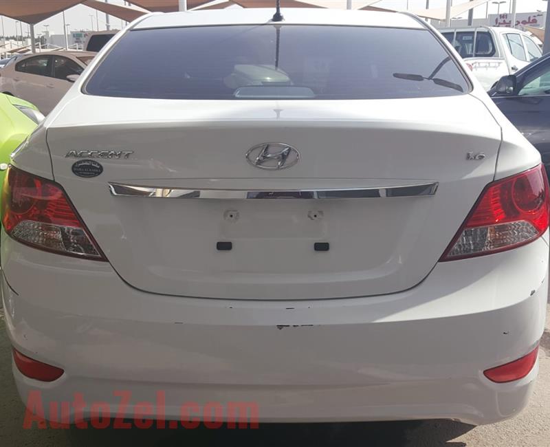 Hyundai accent -2016.GCC full automatic,free accident