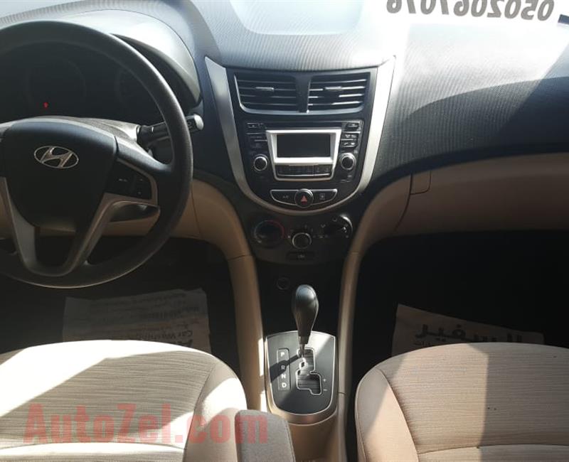 Hyundai accent -2016.GCC full automatic,free accident