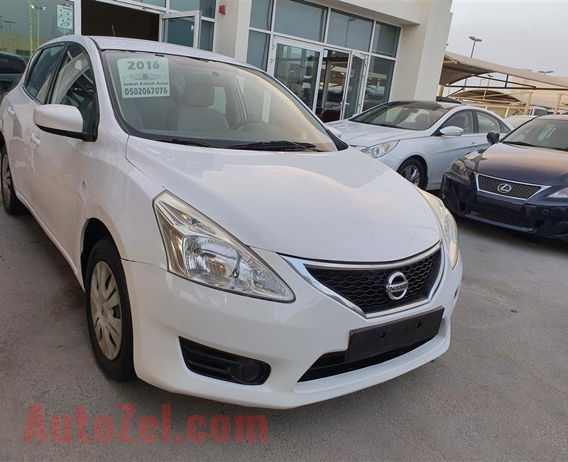 Nissan Tiida 2016 (410Dhs per Month) نيسان تيدا 2016 410 درهم امااراتي للشهر 