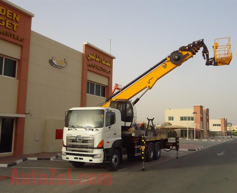 HINO 3441 6X4 2016 TRUCK WITH UZMANLAR 37 METER MAN LIFT