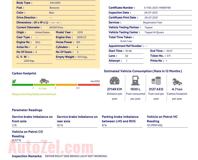 Hyundai Sonata 2.4L 4 Cylinder 2015   Clean Title (Free Of Accident) USA Specs.