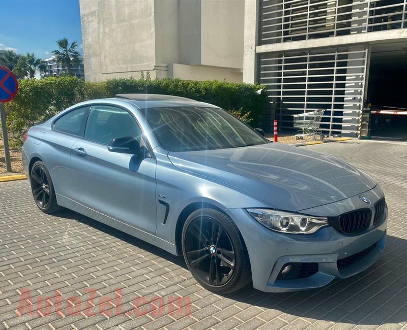 BMW 420I M-KIT GCC ( 2015 ) ORIGINAL M-KIT sport- NEW 4 TIRES FREE ACCIDENT