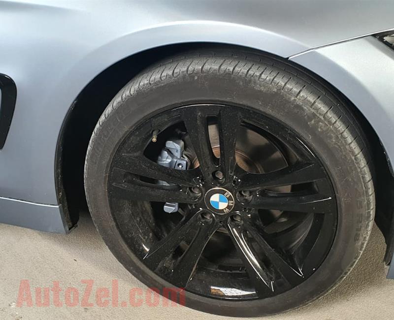 BMW 420I M-KIT GCC ( 2015 ) ORIGINAL M-KIT sport- NEW 4 TIRES FREE ACCIDENT