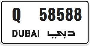 Dubai special number for sale Q 58588